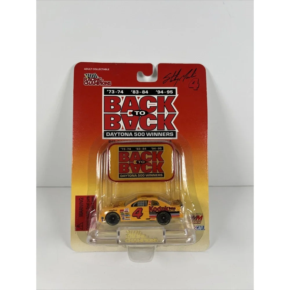 Racing Champions Back to Back Daytona 500 Winners Die cast Emblem & Vehicle 1:64